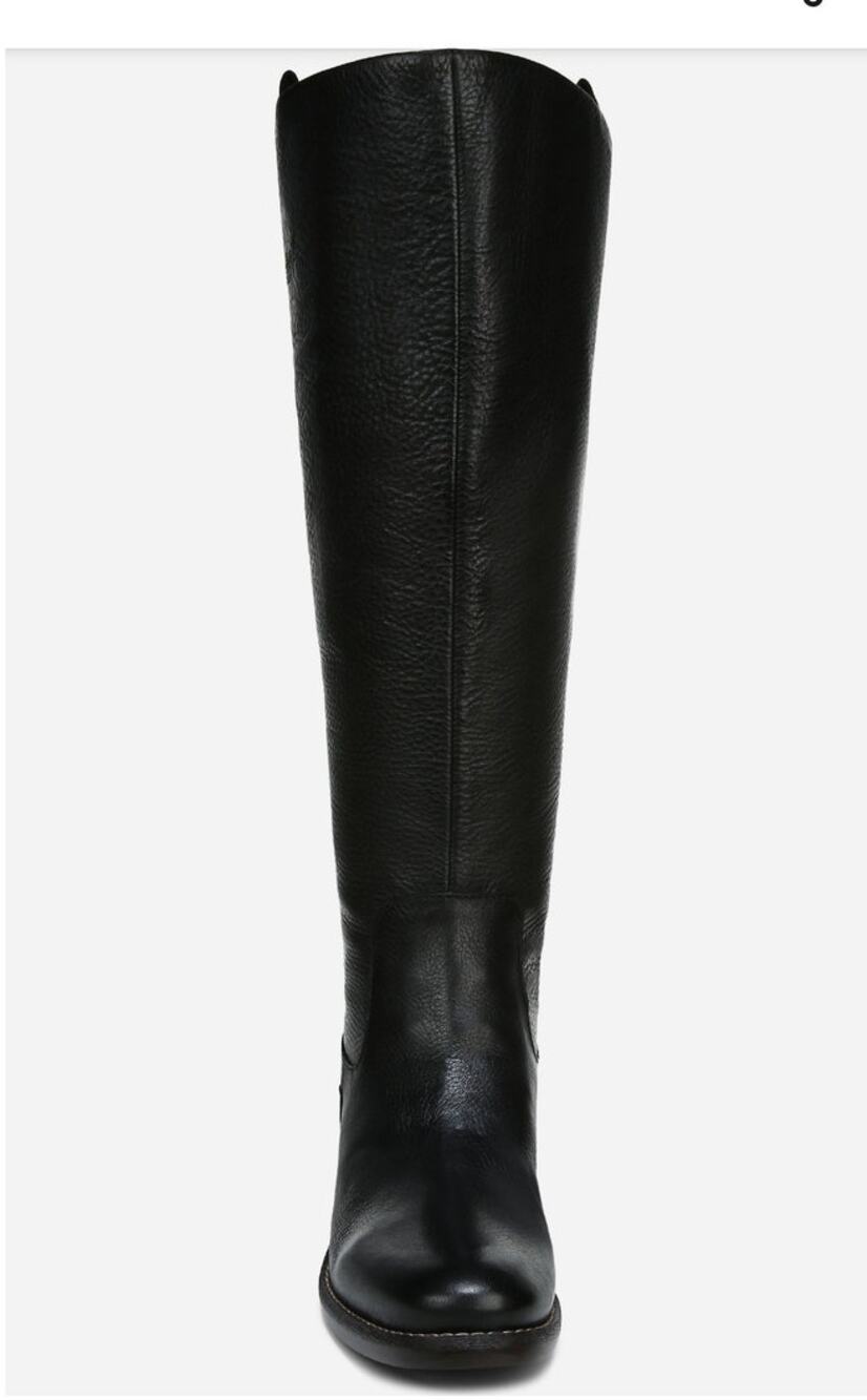 NIB Franco Sarto Meyer Black Leather Knee High Boot 9.5M